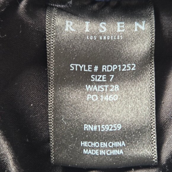 Risen Wide-Leg High-Rise Cropped Jeans Size 7 Medium Wash - Picture 12 of 13